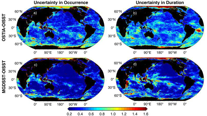 Large spread in marine heatwave assessments for Asia and the Indo-Pacific between sea-surface-temperature products